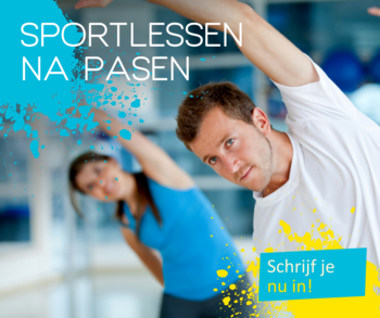 Affiche sportlessen na de paasvakantie